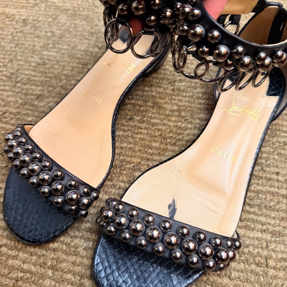 Christian Louboutin flat with hoops